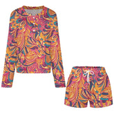 Brisa Long Sleeve Top & Shorts Pajama Set
